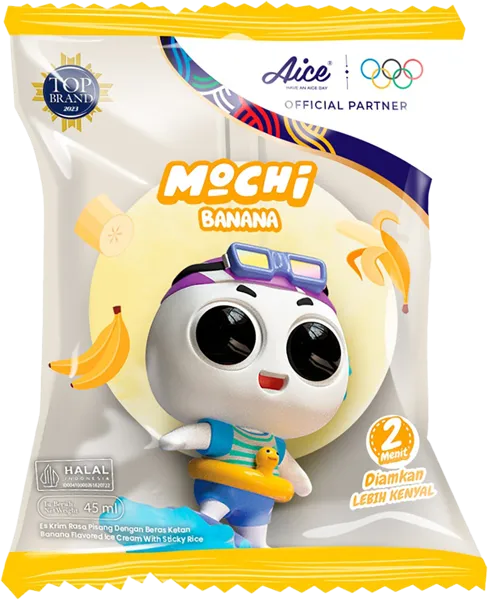 Изображение Мороженое банан Айс моти Айс Крим Джатим Индустри флоупак, 40 г