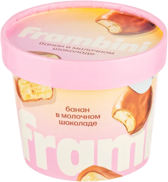 Изображение Ягоды замороженный Фрамбини банан в молочном шок Фрамбини 

ООО б/ст, 130 г