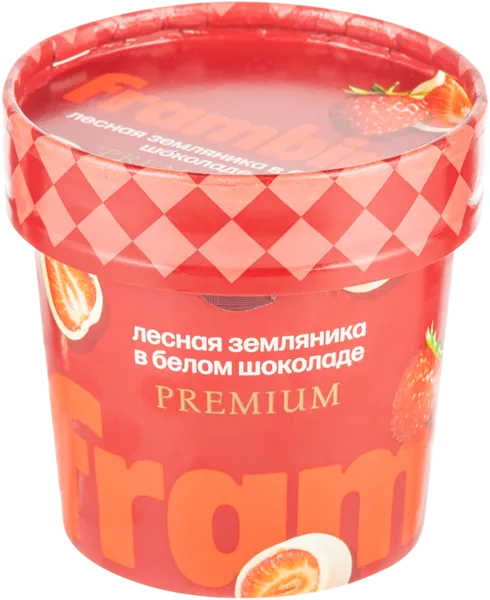 Изображение Ягоды замороженный Фрамбини земляника в белом шок Фрамбини 

ООО б/ст, 60 г