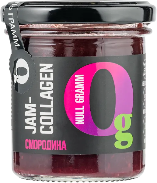 Изображение Джем низкокалорийный Ноль грамм черная смородина коллаген Велмейд с/б, 150 г