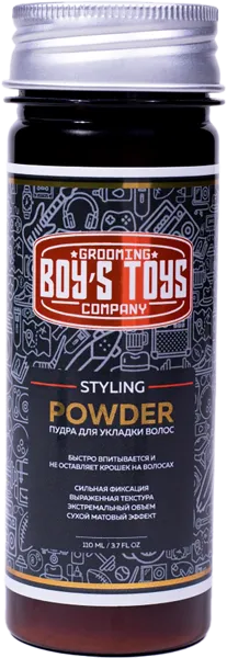 Изображение Пудра для волос мужская Бойз тойс сильная фиксация Альфа Трейд п/у, 110 мл