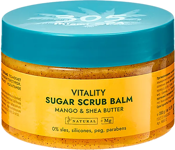 Изображение Скраб для тела сахарный 305 Майами спа с магниевой солью Ингеоком Дистрибьюшен Парнерс п/у, 350 мл