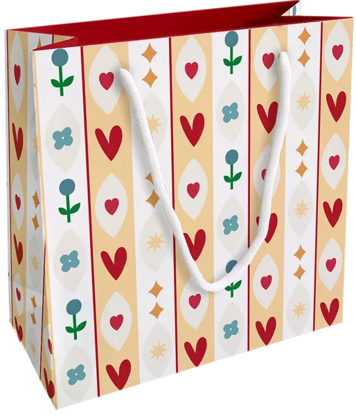 Изображение Пакет 20*20см бумажный Би Смарт фолк сердечки Иу Антэнг Пэкэджинг , 1 шт