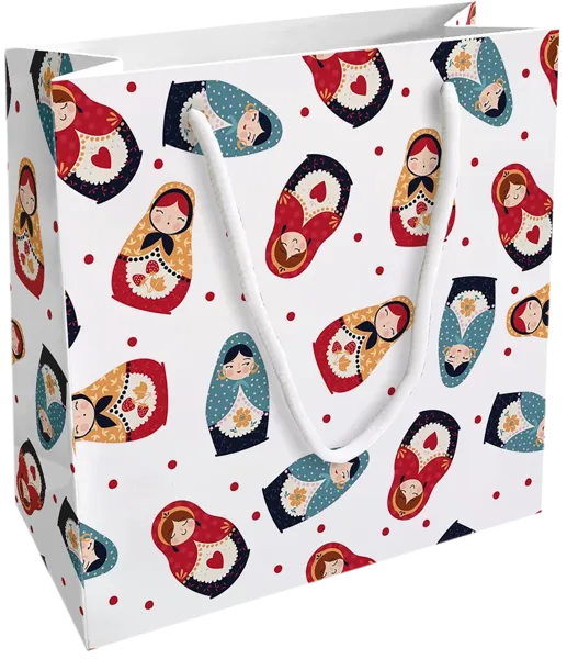 Изображение Пакет 20*20см бумажный Би Смарт фолк матрешки Иу Антэнг Пэкэджинг , 1 шт