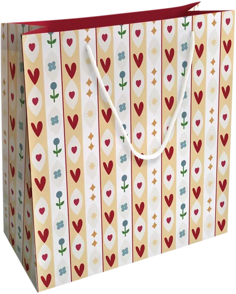 Изображение Пакет 32*32см бумажный Би Смарт фолк сердечки Иу Антэнг Пэкэджинг , 1 шт
