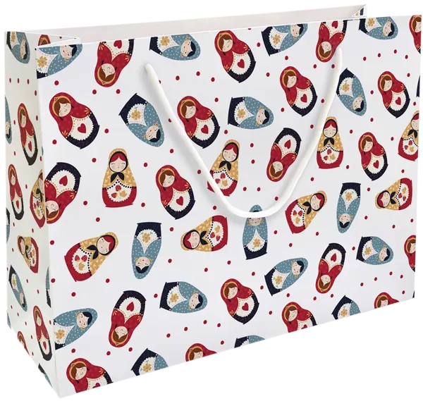 Изображение Пакет 36*26см бумажный Би Смарт фолк матрешки Иу Антэнг Пэкэджинг , 1 шт