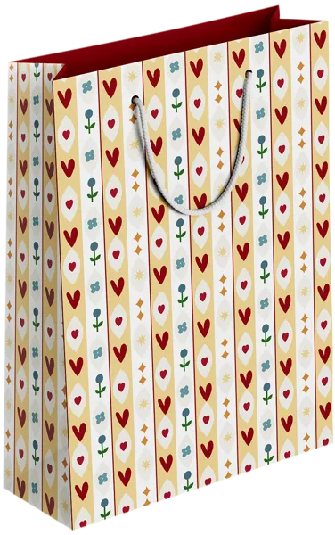 Изображение Пакет 32*49см бумажный Би Смарт фолк сердечки Иу Антэнг Пэкэджинг , 1 шт