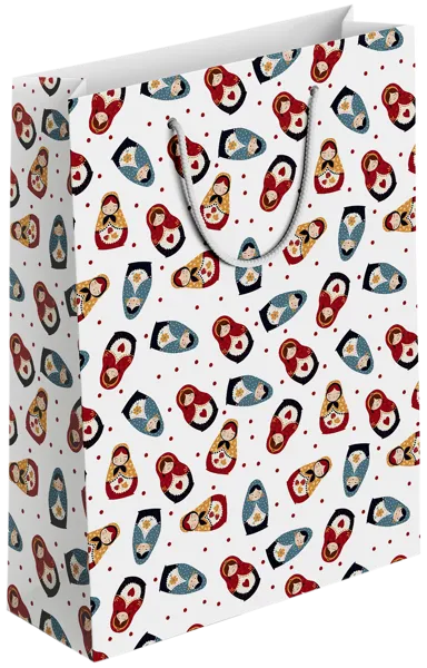 Изображение Пакет 32*49см бумажный Би Смарт фолк матрешки Иу Антэнг Пэкэджинг , 1 шт