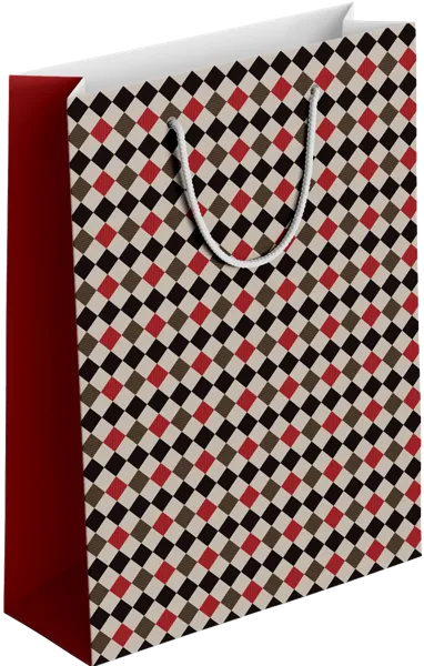 Изображение Пакет 32*49см бумажный Би Смарт клетки красный Иу Антэнг Пэкэджинг , 1 шт