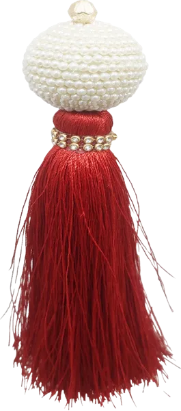 Изображение Подвеска 18,5см Мэджик Тайм шар кисточка красная Феникс-Презент ООО , 1 шт