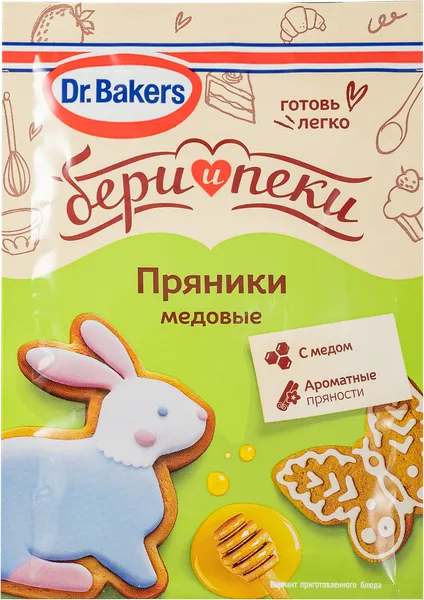 Изображение Смесь для выпечки Др. Бейкерс медовый пряник Др. Бейкерс м/у, 11 г