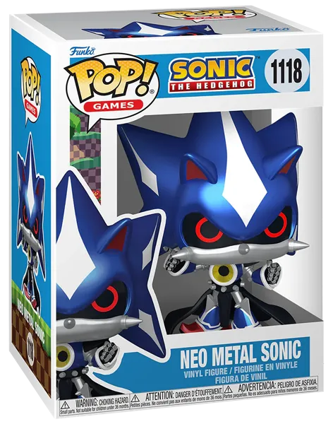 Изображение Фигурка 1118 3+ Фанко поп геймс нео метал соник Фанко к/у, 1 шт