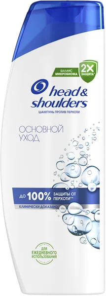 Изображение Шампунь для всех типов волос Хэд энд шолдерс основной уход Проктер Энд Гэмбл п/у, 360 мл