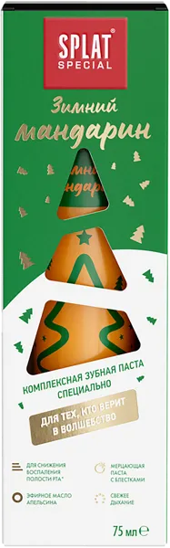 Изображение Зубная паста комплекс защита Сплат Спешиал новый год зимний мандарин Сплат Косметика к/у, 75 мл