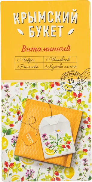 Изображение Напиток травяной в пакетиках Крымский букет витаминный Добрыня-Русь кор, 25*1,5 г
