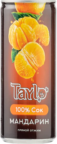 Изображение Сок негаз Тейло мандарин Рита Фуд энд Дринк ж/б, 0,25 л