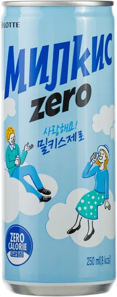 Изображение Напиток газ Милкис без сахара Лотте Чхильсон ж/б, 0,25 л