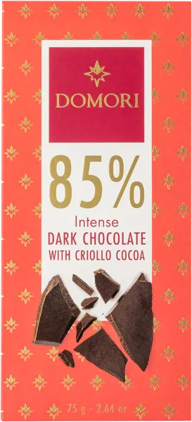 Изображение Шоколад горький 85% Домори с какао криолло Домори кор, 75 г