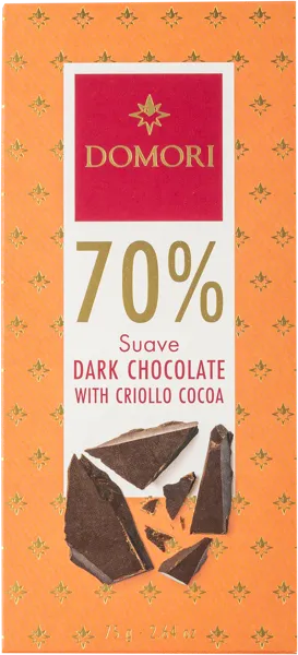 Изображение Шоколад горький 70% Домори с какао криолло Домори кор, 75 г
