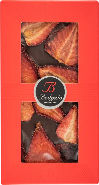 Изображение Шоколад темный Бодрато с клубникой Бодрато Чоколато кор, 90 г