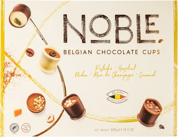 Изображение Конфеты шоколадные Нобл Чоколатс кантабиле шеф с начинкой Нобл кор, 400 г