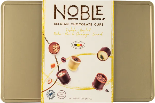 Изображение Конфеты шоколадные Нобл Чоколатс кантабиле шеф с начинкой Нобл ж/б, 200 г