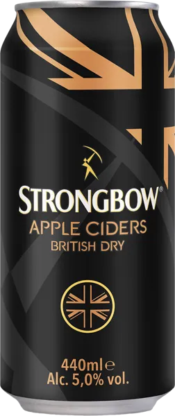 Изображение Сидр яблочный п/сух 5% Стронгбоу Бруверейен Алкен-Маес ж/б, 0,44 л