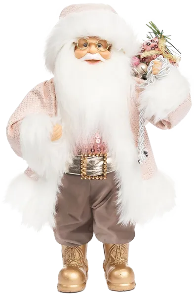 Изображение Дед мороз 30см Макси тойз в розовой кофте с подарка Макси Тойз , 1 шт