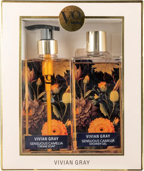 Изображение Набор подарочный мыло+гель Вивиан грей чувственная камелия Ньюкос к/у, 1 шт