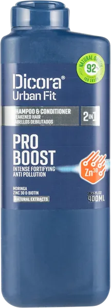 Изображение Шампунь мужской Дикора урбан фит 2в1 для укрепления волос Нувария Глобал п/у, 400 мл