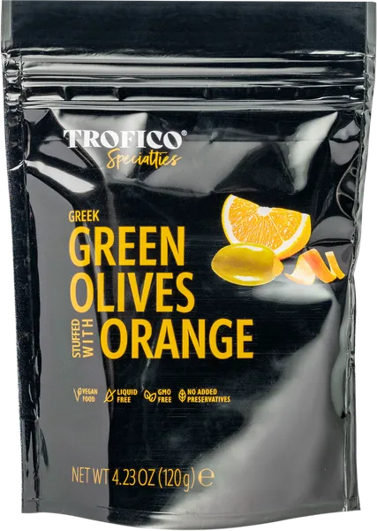 Изображение Оливки с апельсином Трофико Трофико С.А. м/у, 120 г