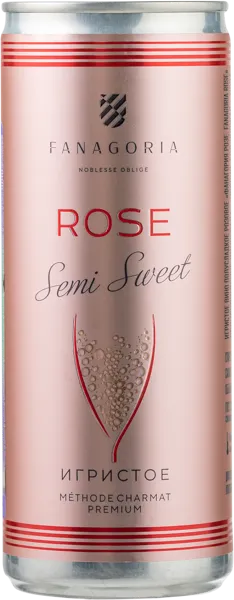 Изображение Вино игристое розовое п/сл Фанагория ЗГУ Фанагория АПФ ОАО ж/б, 0,25 л
