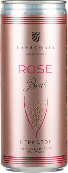 Изображение Вино игристое розовое брют Фанагория Фанагория АПФ ОАО ж/б, 0,25 л
