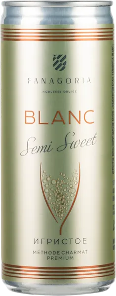 Изображение Вино игристое белое брют Фанагория Фанагория АПФ ОАО ж/б, 0,25 л