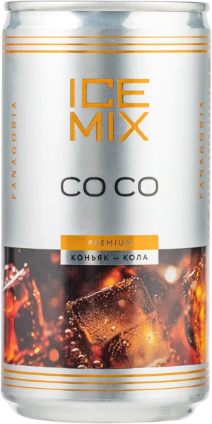 Изображение Напиток слабоалкогольный красное газированное Айс Микс Ко Ко Фанагория АПФ ОАО ж/б, 0,185 л