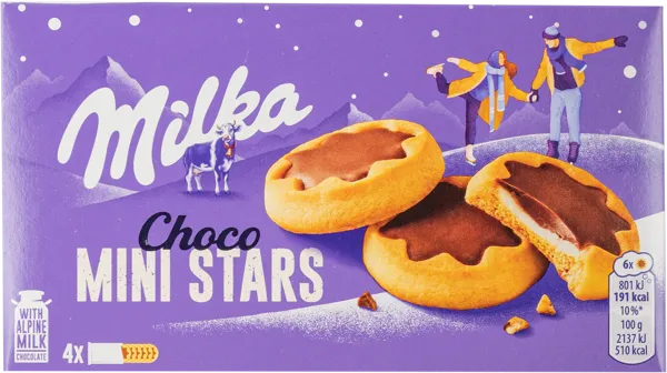 Изображение Печенье с молочной начинкой Милка чоко минис Мондэлис кор, 150 г