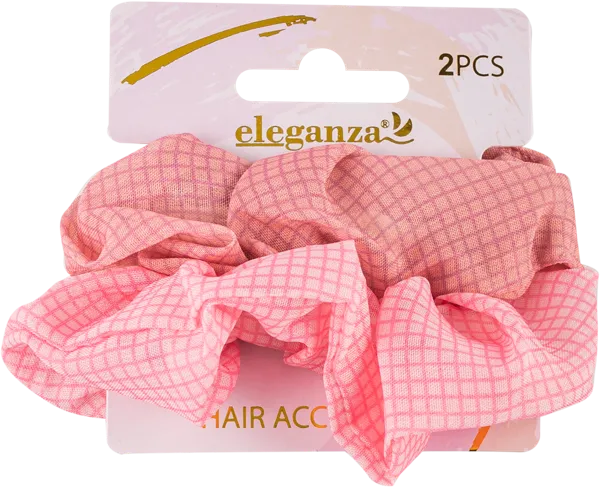 Изображение Резинка для волос Элеганза тканевая розовая Купман Интернэшнл к/у, 2 шт