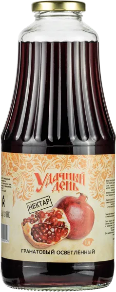 Изображение Нектар осветленный Удачный день гранатовый Медведовский завод с/б, 1 л