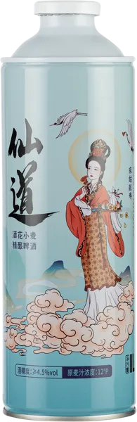 Изображение Напиток пивной светлое Эль 4,5% н/ф Джизбель пшеничный Янтай Гиспол Бревинг ж/б, 1 л