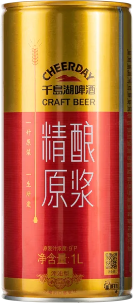 Изображение Пиво светлое Лагер 3,6% ф Чирдэй Голд Хенгжоу ж/б, 1 л