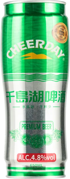 Изображение Пиво светлое Лагер 4,8% ф Чирдэй Премиум Хенгжоу ж/б, 0,65 л