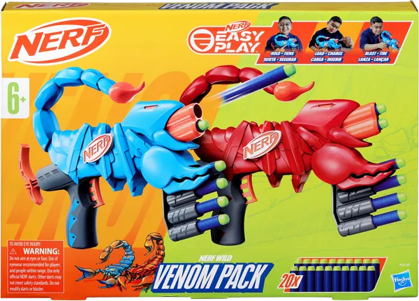 Изображение Набор игровой Нерф бластеры веном пак+20 сна Хасбро к/у, 1 шт