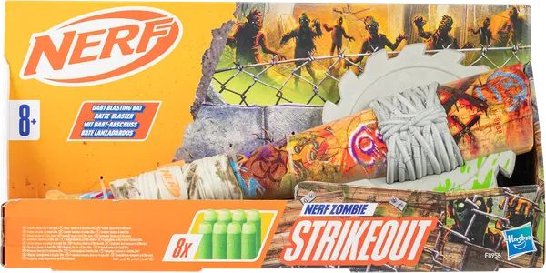 Изображение Игрушка +8 снарядов Нерф Бластер зомби страйкаут Хасбро к/у, 1 шт