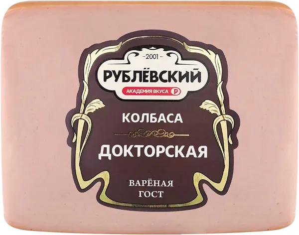 Изображение Колбаса вареная Рублевский докторская Рублевский МПЗ в/у, 400 г