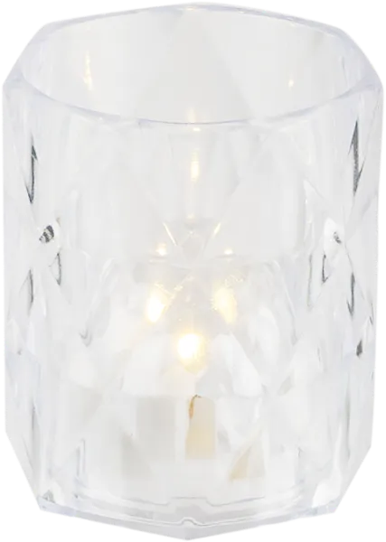 Изображение Светильник 6см на батарейках Купман стакан прозрачный Купман Интернэшнл , 1 шт