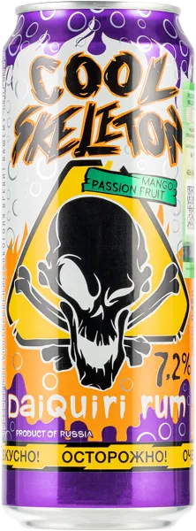 Изображение Напиток слабоалкогольный 7,2% Кул Скелетон драйкири манго-маракуйя Браво премиум ж/б, 0,45 л