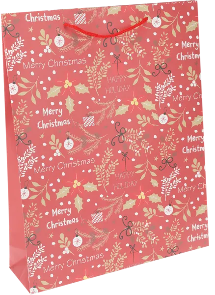 Изображение Пакет 25*35см бумажный Купман рождественские листья Купман Интернэшнл , 1 шт