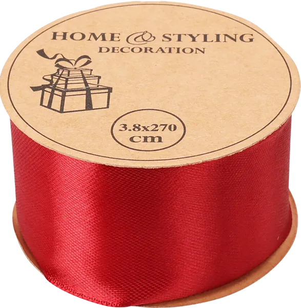 Изображение Лента 3м*3,8см упаковочная Купман атласная ассорти Купман Интернэшнл , 1 шт