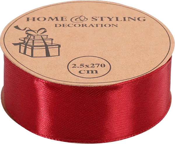 Изображение Лента 3м*2,5см упаковочная Купман атласная ассорти Купман Интернэшнл , 1 шт