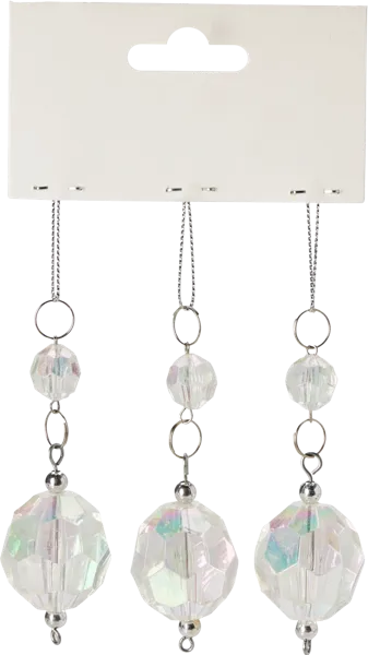 Изображение Подвеска 9см пластик Купман перламутровая ассорти Купман Интернэшнл , 3 шт